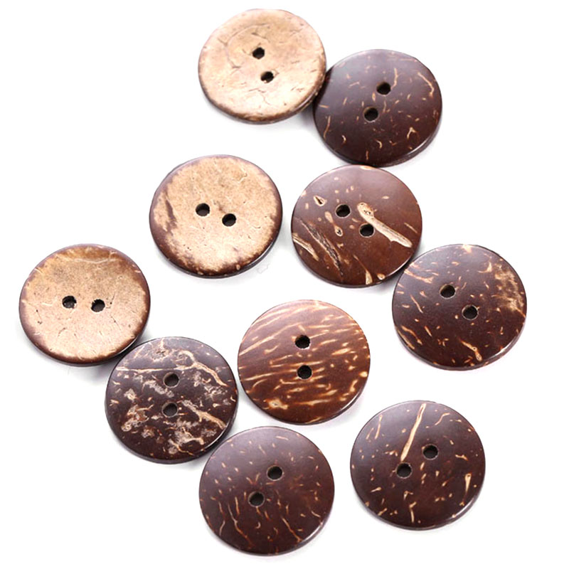 Coconut shell buttons